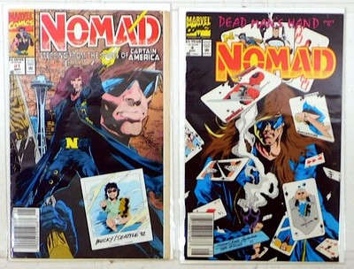 Nomad Lot of 2 #1, 4 (1992) Marvel Comics Newsstand 1st Print Comic Books