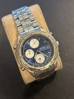 P65 Vintage Seiko Men's Chronograph Date Alarm Quartz Watch NEEDS REPAIR As Is**