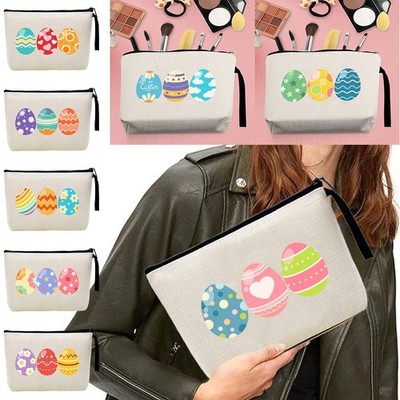 Osterei Druck Reise Make-up Etui Geldbörse Herren Damen Kreditkarte Reißverschluss Münzbörse