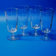 Vintage Libbey Rock Sharpe 3006-5 Crystal Iced Tea Glasses 6.5” – Set of 4