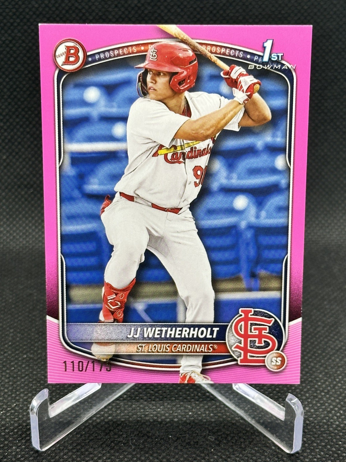 2025 Bowman Prospects JJ Wetherholt #BP-22 Pink /175 (RC)