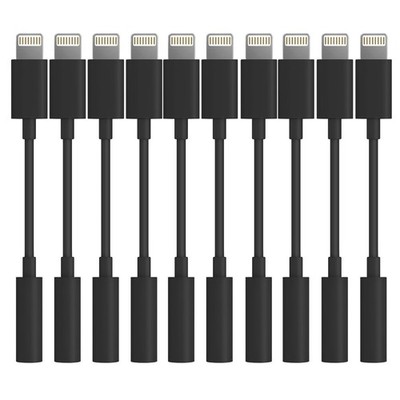Lightning to 3.5mm Headphone Jack Adapter [Apple MFi Certified] Hi-Fi Stereo Sou