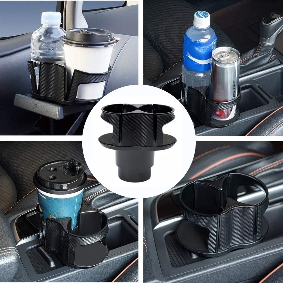 In Sprig Car Cup Holder Extender 2 in 1 with Spring Clamp Stability on Bumpy ...