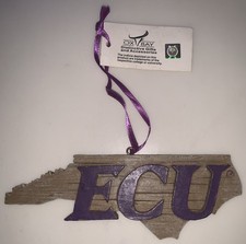 Ecu East Carolina Pirates Map Christmas Ornament Ecu East Carolina Pirates Map Christmas Ornament