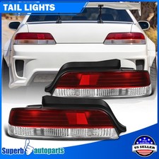 Fits 1997-2001 Honda Prelude Tail Lights Brake Lamps Redclear Replacement 97-01 Fits 1997-2001 Honda Prelude Tail Lights Brake Lamps Redclear Replacement 97-01