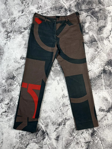 Salvatore Ferragamo, SALVATORE FERRAGAMO VINTAGE PANTS LUXURY FULL PRINT ITALY 27