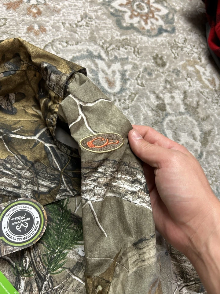 DRAKE NON-TYPICAL DURA-LITE SHORT SLEEVE CAMO SHIRT AGION ACTIVE Men’s XXL - Image 4 of 4