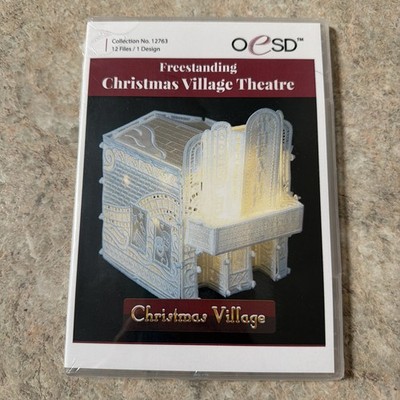 OESD Embroidery Designs CD - Christmas Village Theatre - No. 12763 SEALED