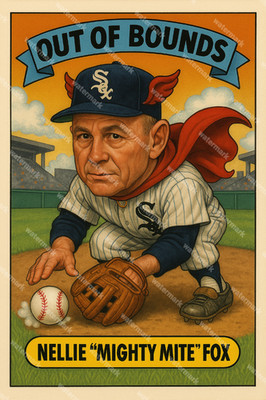 GX376 Nellie Fox - Chicago White Sox Out of Bounds 4x6 12x18 16x24 Photo