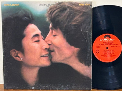 JOHN LENNON Milk And Honey 1984 POLYDOR Classic Rock LP VG+/EX Sterling US Press