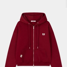 KISYNING Burgundy Fleece Zip-up  Pants Set M Official