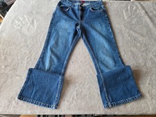 WOMENS BLUE TOMMY JEANS HILFIGER  RIGID LOLA BOOTCUT JEANS - SIZE 7