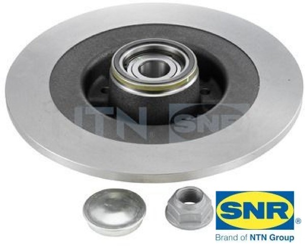2X Bremsscheibe SNR KF155.91U 2 Bremsscheiben Hinterachse Hinten FüR Renault-image