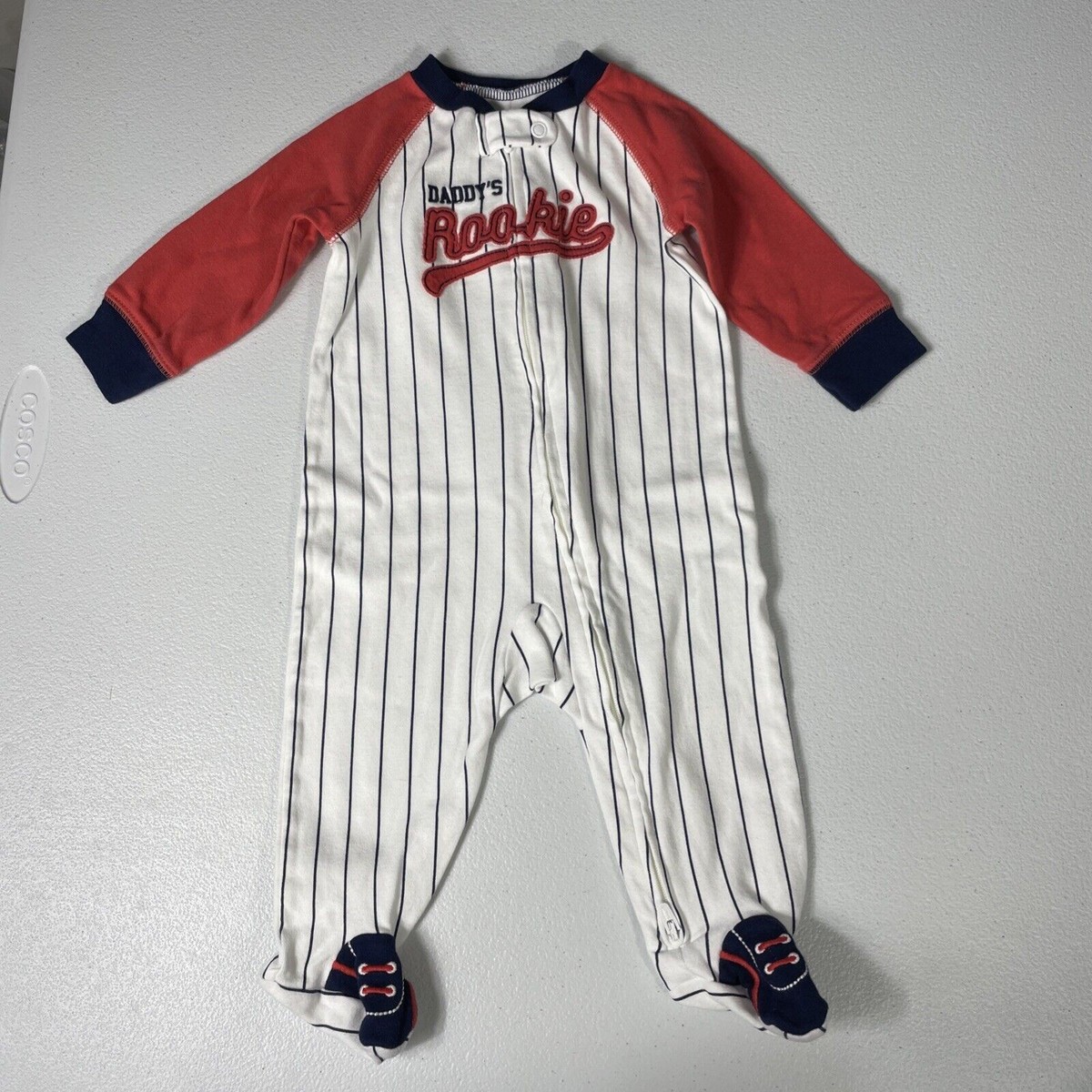Lot of 12 Baby Boys 3-6M Assorted Brands Bodysuits, Footies, Pjs, Pants View 6