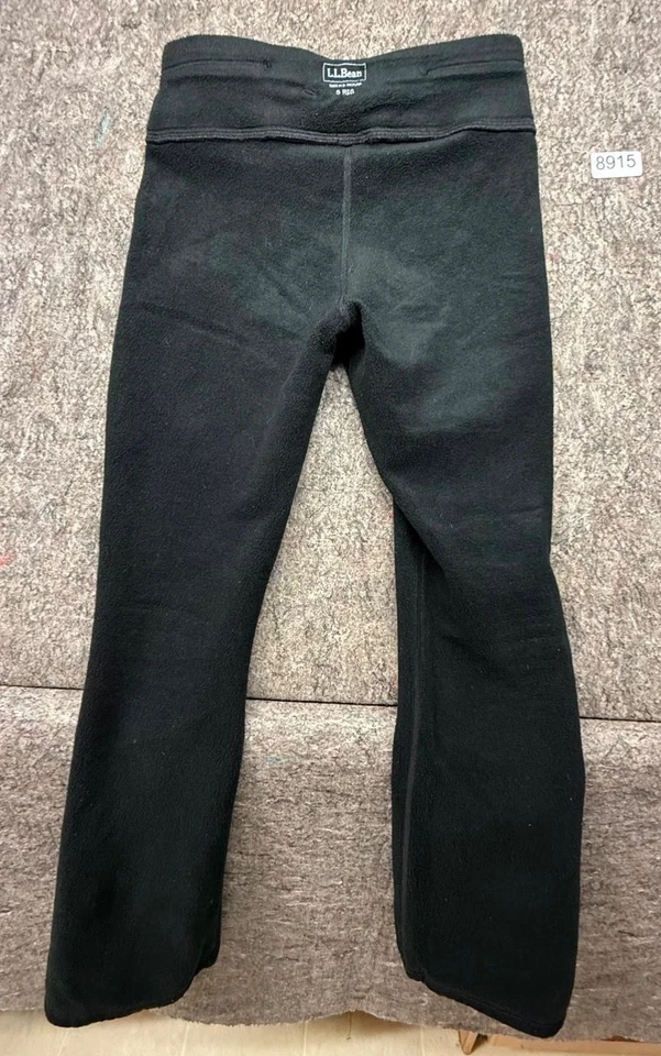 L.L.Bean Pants Womens Black Polartec Fleece Pocket Size Small - Image 2 of 4