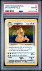 1999 Pokémon TCG Fossil Dragonite Holofoil Card 4/62 Unlimited PSA 8