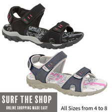 Ladies Walking Hiking Sports Sandals with Straps Flat Cushioned PDQ Womens