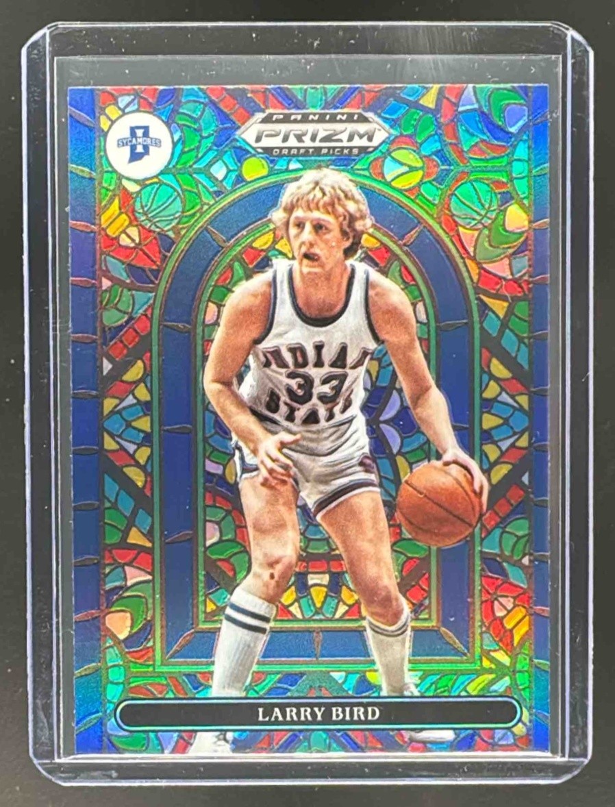 Larry Bird 2022 Panini Prizm Draft Picks #SG-LB Stained Glass
