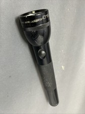 Maglite 12 Inch 3 D Cell Metal Black Flashlight Heavy Duty - Tested.