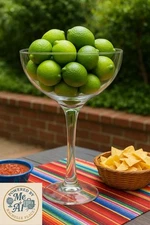 48OZ. EXTRA LARGE MARGARITA DAIQUIRI GLASS JUMBO CENTERPIECE BAR DECOR  10-1/2"
