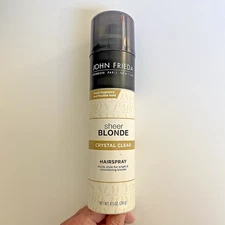 John Frieda Sheer Blonde Crystal Clear Hairspray 8.5 oz. New (1) Can No Box