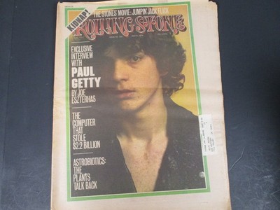 Rolling Stone Magazine May 9 1974 Issue 160 Paul Getty Interview RS