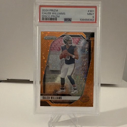 2024 Panini Prizm Caleb Williams Rookie Disco Prizm Chicago Bears #301 psa 9