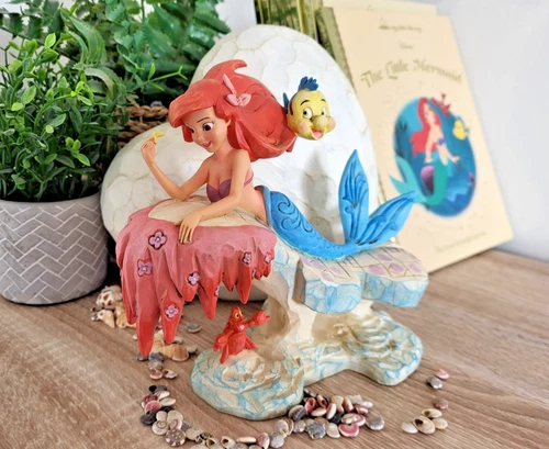 Disney Traditions Little Mermaid on Rock Figurine Dreaming Under The Sea Ariel - Picture 1 of 18