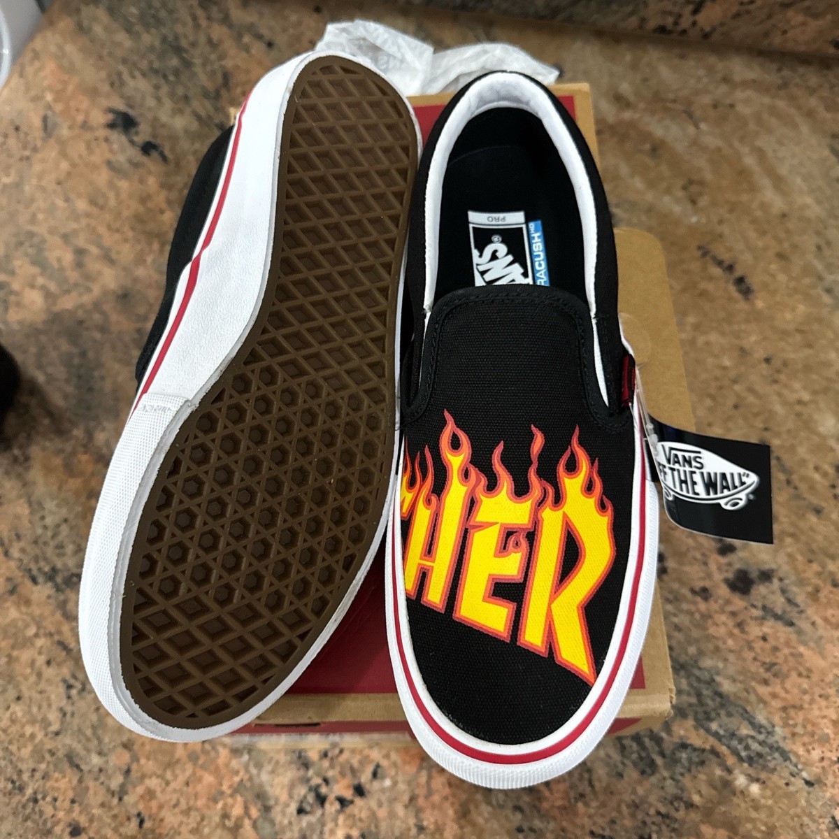 Vans X Thrasher Slip On Pros | eBay display picture 1