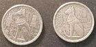 (2) 1/2 OZ SILVER EGYPT BASTET THE CAT GOD