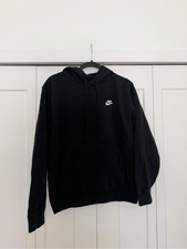 Nike Black Pullover Hoodie with White Swoosh