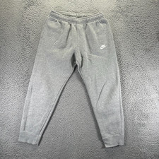 Nike Sweatpants Mens L Gray Fleece Jogger Tapered Activewear Performance Sports