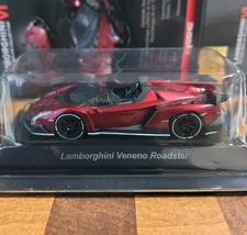 Kyosho 1/64 Lamborghini 6 Veneno Roadster Red Meta