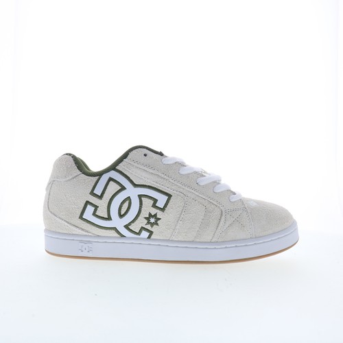 Chaussures baskets homme DC Net SE DC03260101-OWHGRN en daim blanc inspirées du skate - Photo 1/8