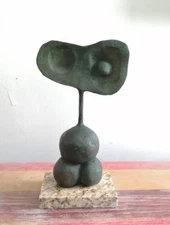 JOAN MIRO BRONZE SCULPTURE " HEAD III " SIGNED AND NUMBERED