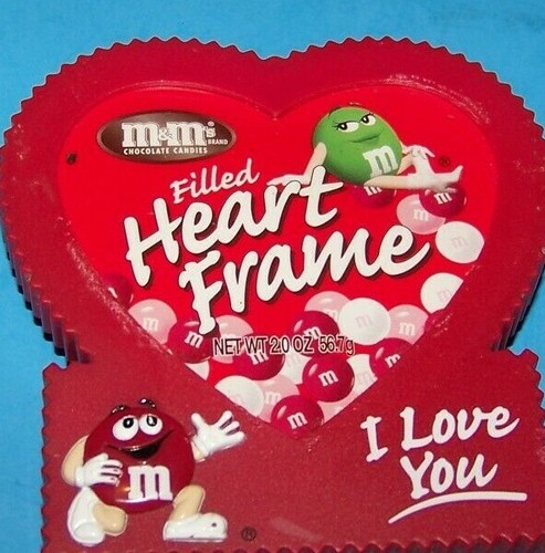 M&M's Valentine Picture Frame "I Love You" Red (Plastic) - Picture 2 of 4
