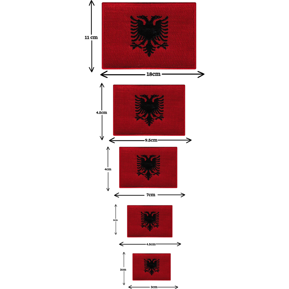 Patch Brodé à Coudre - Drapeau National (ex: Royaume-Uni) - Taille Variable, Tissu, Fabrication UK