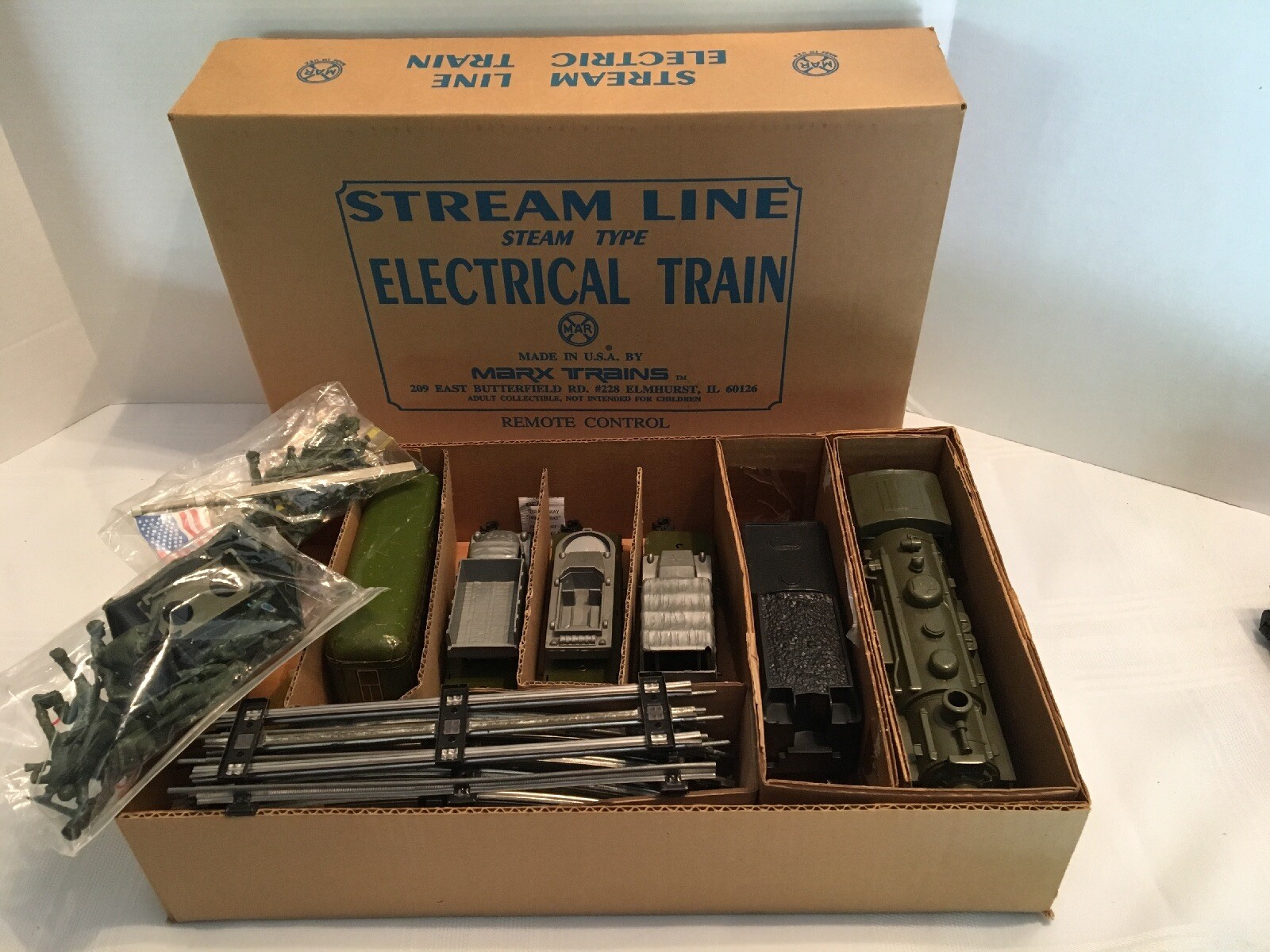 Marx Trains Army Military Set. Original Loads. Marx Trains Army Military Set. Original Loads.