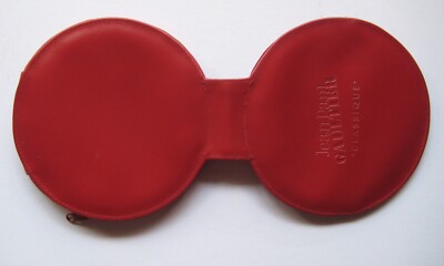 Pochette Jean Paul Gaultier Rouge - Simili Cuir, Circulaire, Vintage, Pour Femme