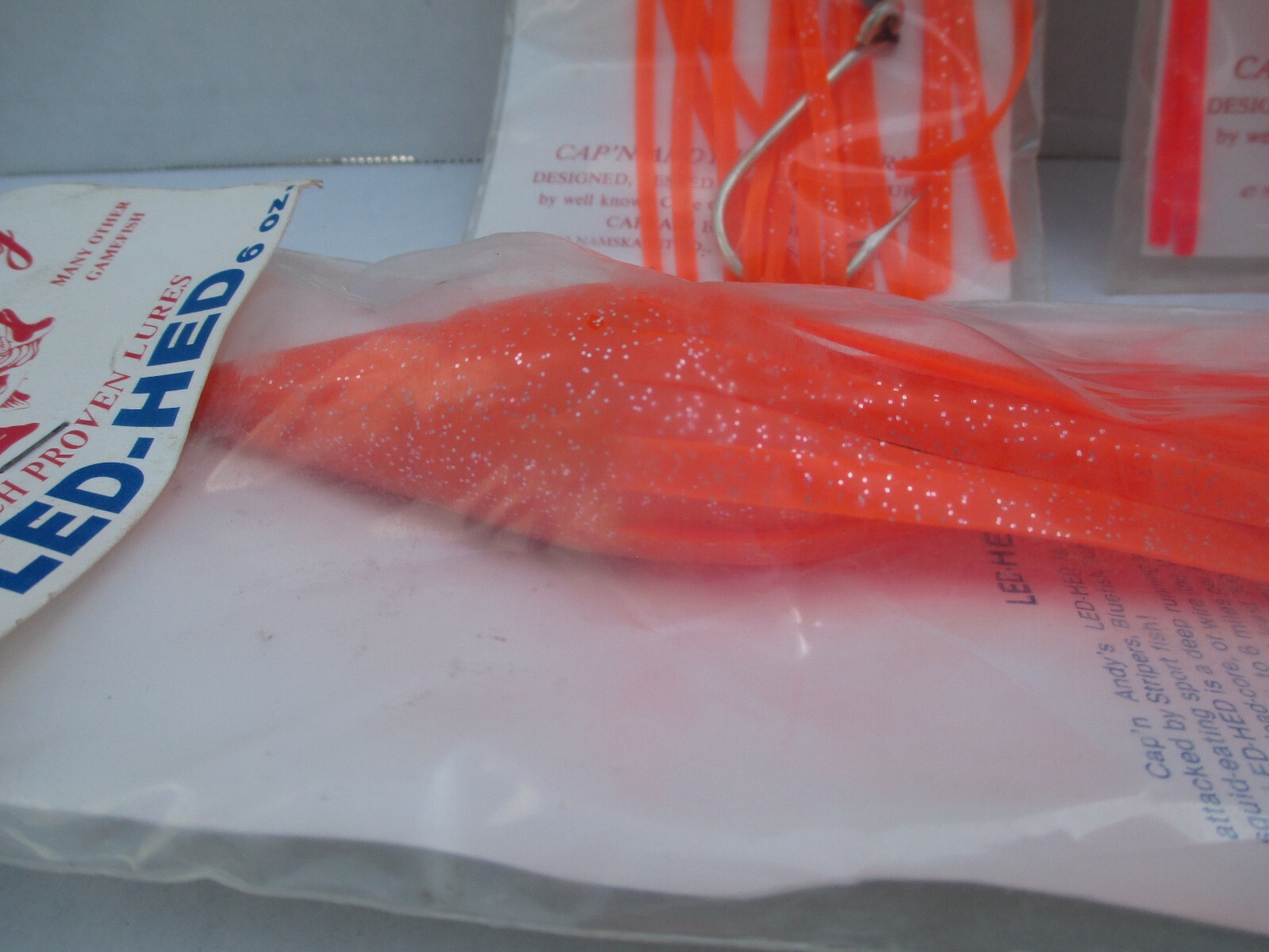 Lot 3 New Cap'n Captain Andy Chugga-Hed & Led-Hed Saltwater Lures Trolling - Image 5