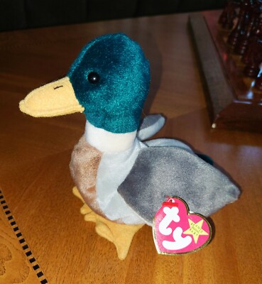 ty Beanie Baby Ret. Jake the Mallard Duck. Ultra Rare, one of a Kind. MWMT NEW