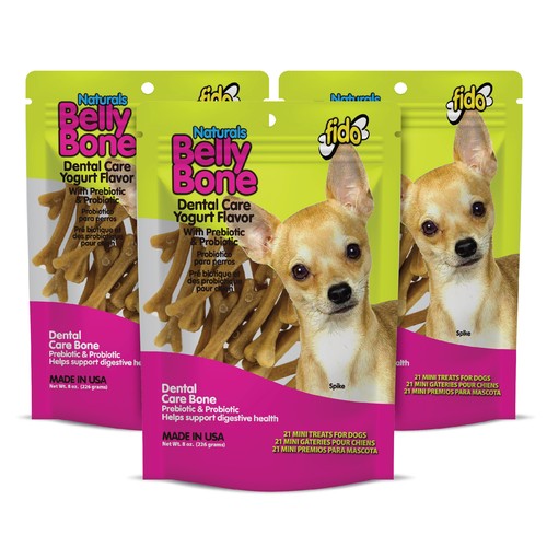 Fido Belly Bone Yogurt Dog Bone Mini 21ct (Pack of 3) 758524883974 eBay