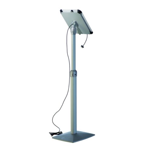 Aluminum Floor Standing Height Adjustable Lockable Anti-Theft Tablet Holder - Picture 3 of 12
