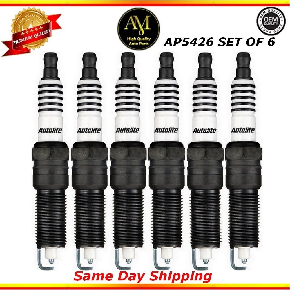 Platinum Spark Plugs AP5426 Set of 6 For 01/11 Jeep Chrysler Dodge 3.3L 3.8L