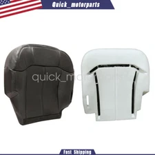 For 99-02 Chevy Silverado 1500 2500 Driver Bottom Seat Cover Dark Gray Foam Pad