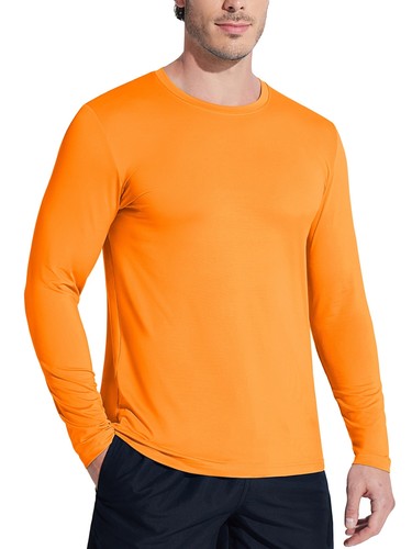 Mens UV Protection UPF 50+ Shirts Long Sleeve Sport Casual Workout Beach T-Shirt - Picture 58 of 87