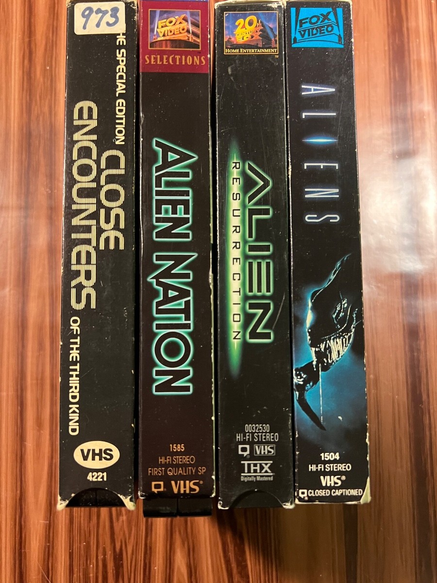 Aliens VHS 4 Movie Lot Alien Nation Close Encounters Sci-Fi Horror