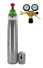 Gasflasche MIX ARGON (82%)+CO2(18%) 8 Liter Schwei&szlig;gas MIG/MAG WIG mit Gasregler