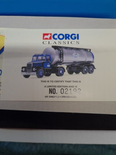 CORGI CLASSICS SCAMMELL HIGHWAYMAN CROW CARRYING CO. TANKER TRUCK 1:50 #16304 - Picture 12 of 12