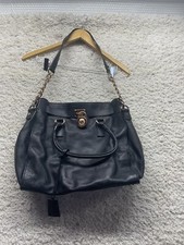 Michael Kors Black Leather Handbag Satchel To...